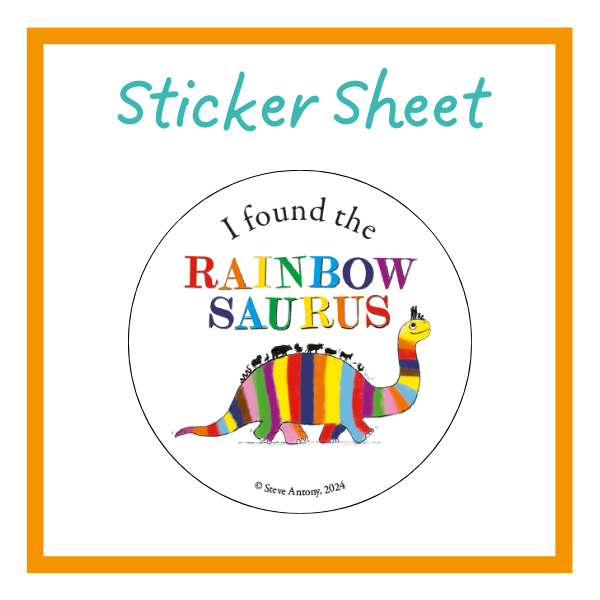 Rainbowsaurus Sticker design