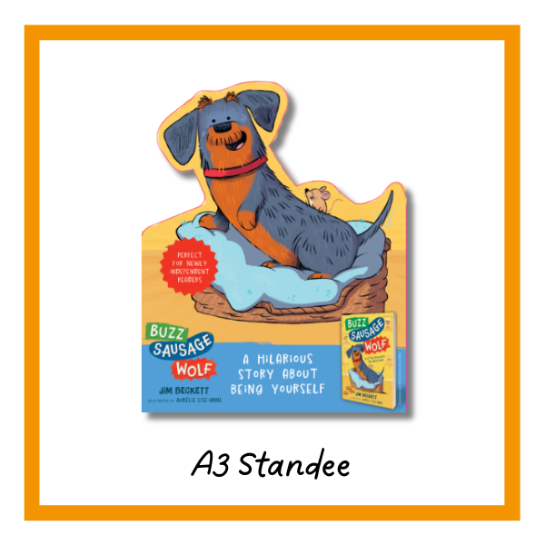 Buzz Sausage Wolf A3 Standee