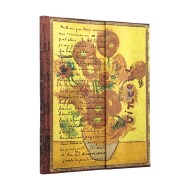 Van Gogh Sunflowers (Embellished Manuscripts Collection) Ultra Lined Hardcover Journal (Elastic Band Closure)