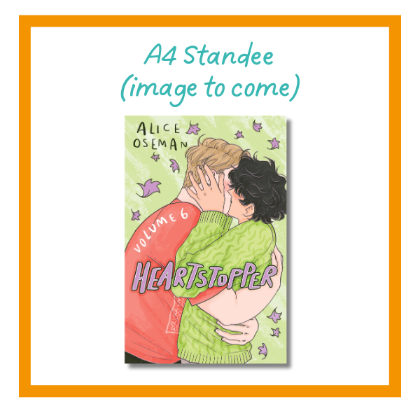 Heartstopper vol 6 cover on a white background with orange details