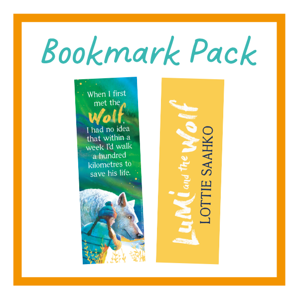 Lumi and the Wolf bookmark pack